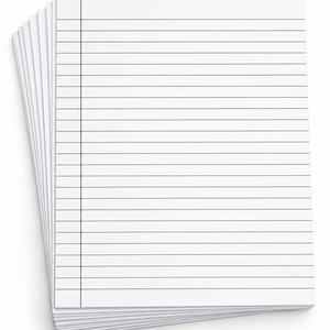 Single Sided Ruled Sheets for Assignments & Projects